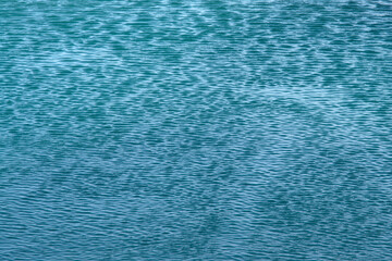 Surface of the blue sea water
