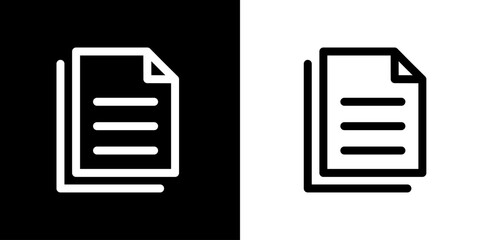 File icon. Business icon. Tool icon. CEO icon. Black icon. Black line icon. Silhouette.