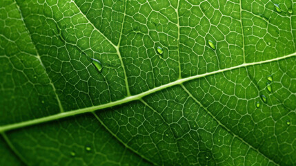 Green leaf macro