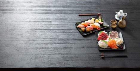 刺身、寿司、和食の背景