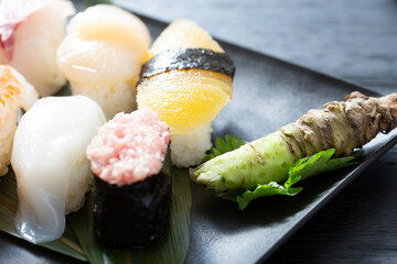 生わさび、本わさびと握りずし