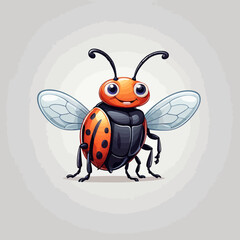 Bug Icon Cartoon Design Very Cool