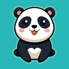 Illustration of a baby panda