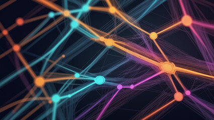 Fototapeta premium abstract background with lights generative ai
