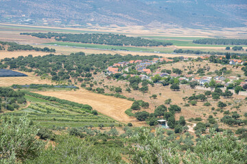 Arbel National Park, view of the Sea of Galilee, mount Arbel. Israel