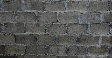 Block laying wall for abstract pattern