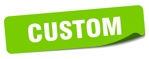 custom sticker. custom label
