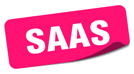 saas sticker. saas label