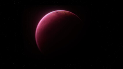 Pink planet, red planet