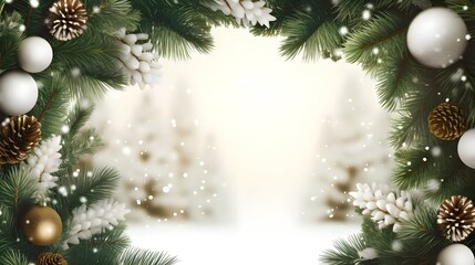 Fototapeta na wymiar Christmas decoration with fi