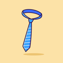 Tie For Graduation Day Illustrator, Cartoon, Vector, Icon Isolated