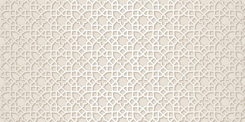 Flat Arabic pattern background. vector ornamental seamless patterns geometric wallpaper in the oriental style