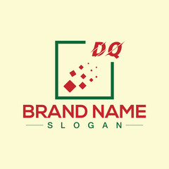 Letter DQ logo design template for your company
