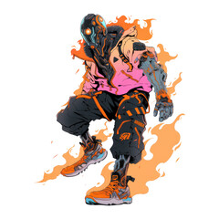 Legendary Hybrid Hero Illustration