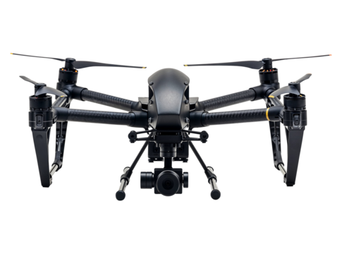 Professional Drone Isolated on Transparent Background