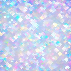 Pastel holographic diamonds creating a kaleidoscopic effect