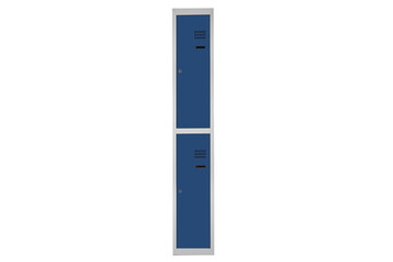 Blue lockers for locker room. Change room metal box