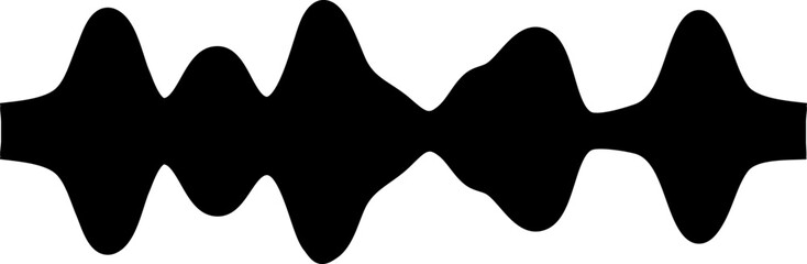 Modern Black Soundwave