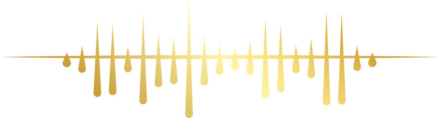 Sharp Gold Soundwave