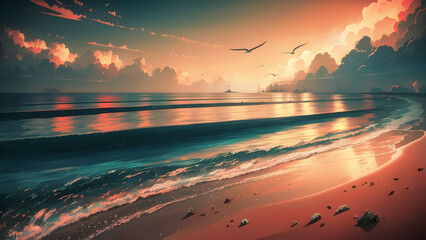 sunrise over the sea