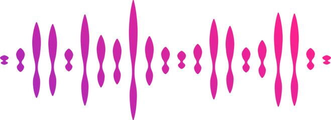 Sleek Pink and Purple Gradient Soundwave