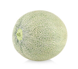 cantaloupe melon isolated on white.. Full depth of field