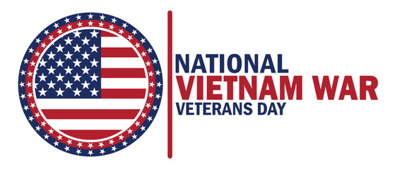 National Vietnam War Veterans Day. Suitable for greeting card, poster and banner. - obrazy, fototapety, plakaty