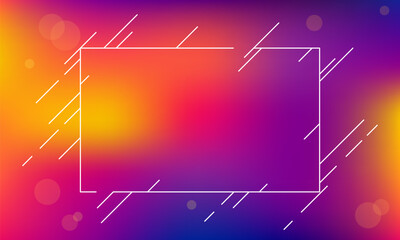 Abstract glitch frame background. Vector illustration. Abstract background. Light. Futuristic modern frame vector gradient background color border digital dynamic elegant