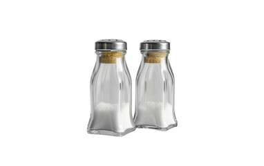 Shaker of Salt and Glass isolated on transparent Background