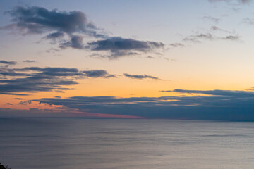 Fototapeta na wymiar 日の出の地球岬