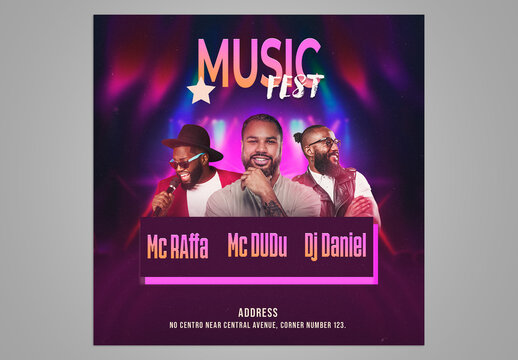 Post Flyer Show Social Media Template 