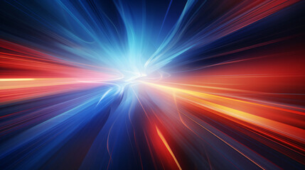 Geometric colorful lines cosmic ray background illustration
