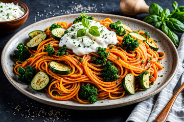 Benefits of swapping traditional pasta for spiralized vegetables like zucchini or sweet potatoes for a lighter, nutrient-packed meal