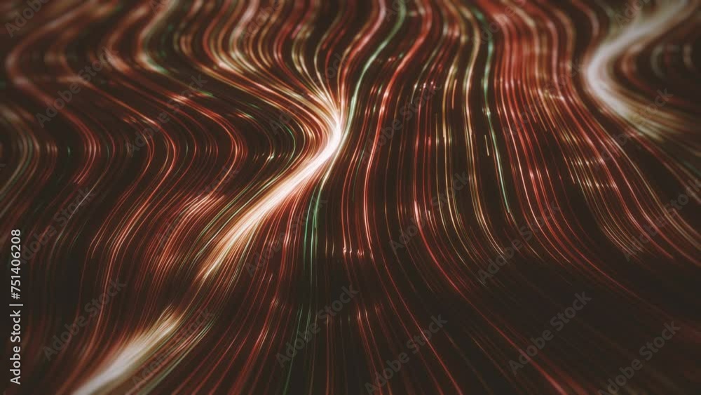 Poster abstract streaming lines background/ animation of an abstract background of flowing and streaming li
