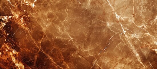 A detailed view showcasing the intricate patterns and shades of brown in a marble texture, highlighting the elegance and sophistication of the material.