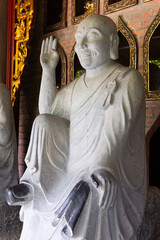 Buddhist statue in the Bai Dinh temple complex in Vietnam.