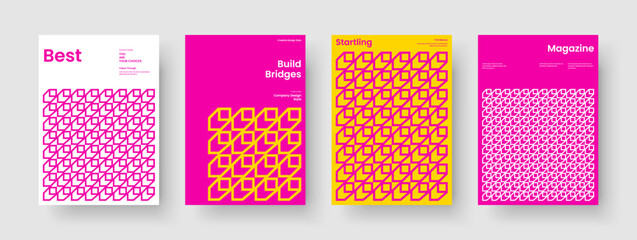 Geometric Report Design. Modern Business Presentation Layout. Isolated Flyer Template. Book Cover. Banner. Poster. Brochure. Background. Pamphlet. Journal. Portfolio. Handbill. Newsletter