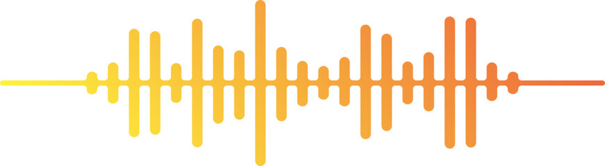 Rounded Blue Gradient Soundwave