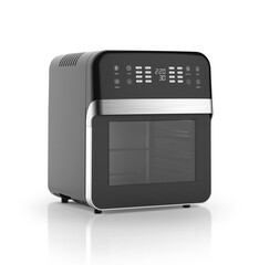 new modern ai high technology luxury beautiful electronic product design air fryer black square...