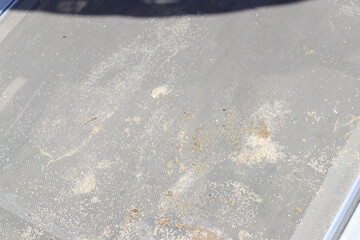 pouring water into glass