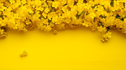 The vast fields of rapeseed flowers represent the beauty and vitality of nature