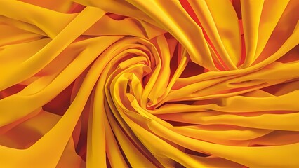 Obraz premium yellow Wrapped fabric, generative ai