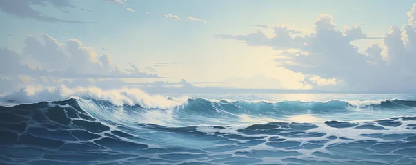 Schilderijen op glas ocean landscape © Coosh448
