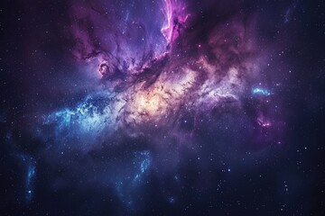 Fototapeta premium Awe inspiring celestial exploration with vivid hues