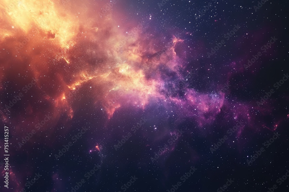 Wall mural dynamic celestial exploration in colorful display