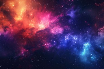 Vibrant galactic phenomenon with vibrant hues - obrazy, fototapety, plakaty