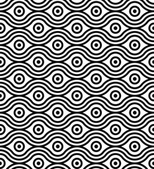 Pattern seamless of black and white background