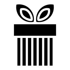 Present gift box icon. Vector isolated elements. Christmas gift icon illustration vector symbol. Surprise present linear design. 