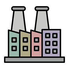   Industry line filled icon