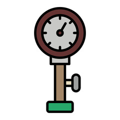   Pressure Meter line filled icon